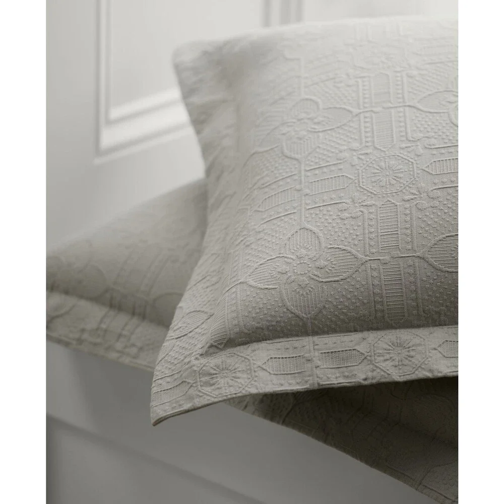 Lauren Ralph Lauren Sascha Textured Medallion Comforter Set Gray Full/Queen